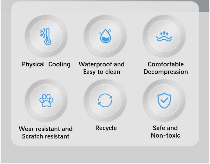 Pet cooling mat: physical cooling, waterproof & non-toxic